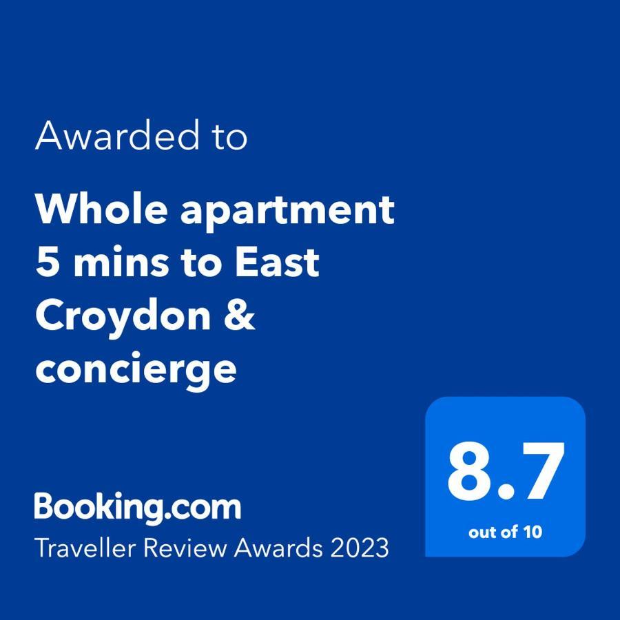 Whole Apartment 5 Mins To East Croydon & Concierge London Eksteriør billede